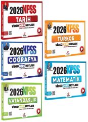 Tekrar Akademi 2026 KPSS Genel Yetenek Genel Kültür Video Ders Notları 5 li Set Tekrar Akademi Yayınları