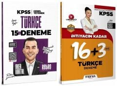 Retro + Marka 2026 KPSS Türkçe 15+19 Deneme 2 li Set - Aker Kartal Retro + Marka Yayıncılık