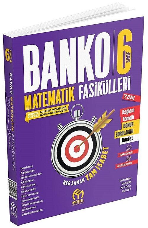 Model 6. Sınıf Matematik Banko Maarif Modeli Fasikülleri Model Eğitim Yayınları