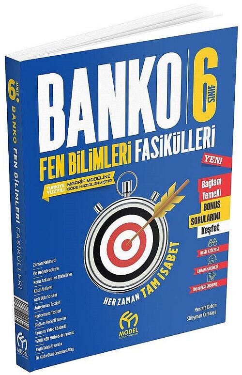 Model 6. Sınıf Fen Bilimleri Banko Maarif Modeli Fasikülleri Model Eğitim Yayınları