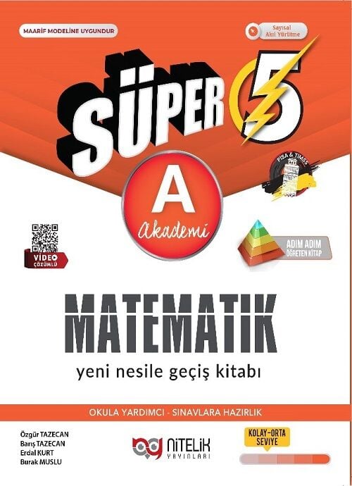 Nitelik 5. Sınıf Matematik Süper A Soru Kitabı Nitelik Yayınları