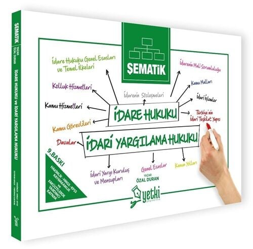 Yetki 2026 Şematik İdare Hukuku İdari Yargılama Hukuku 9. Baskı - Özal Duran Yetki Yayıncılık