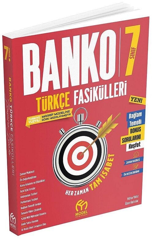 Model 7. Sınıf Türkçe Banko Maarif Modeli Fasikülleri Model Eğitim Yayınları