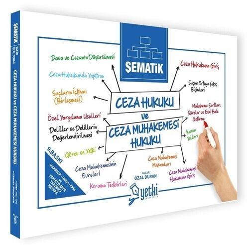 Yetki 2026 Şematik Ceza Hukuku ve Ceza Muhakemesi Hukuku 9. Baskı - Özal Duran Yetki Yayıncılık