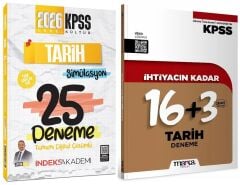 İndeks + Marka 2026 KPSS Tarih Simülasyon 25+19 Deneme 2 li Set - Aydın Yüce İndeks Akademi + Marka Yayıncılık