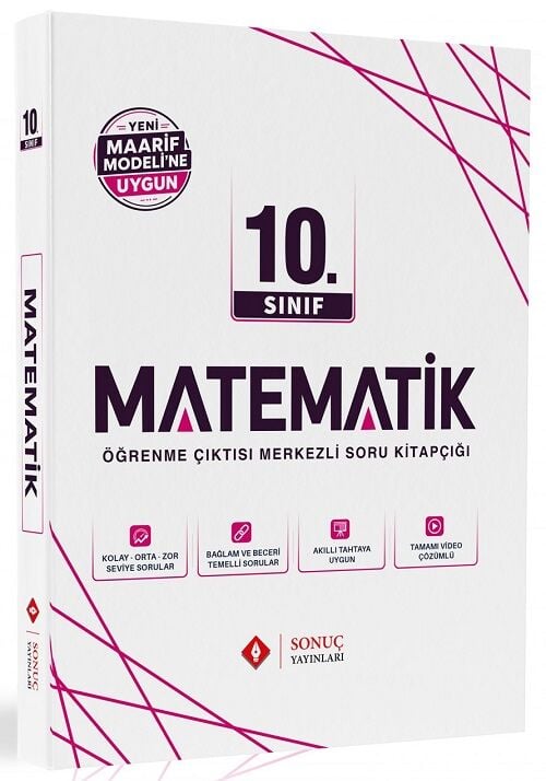 Sonuç 10. Sınıf Matematik Maarif Model Modüler Set Soru Bankası Sonuç Yayınları