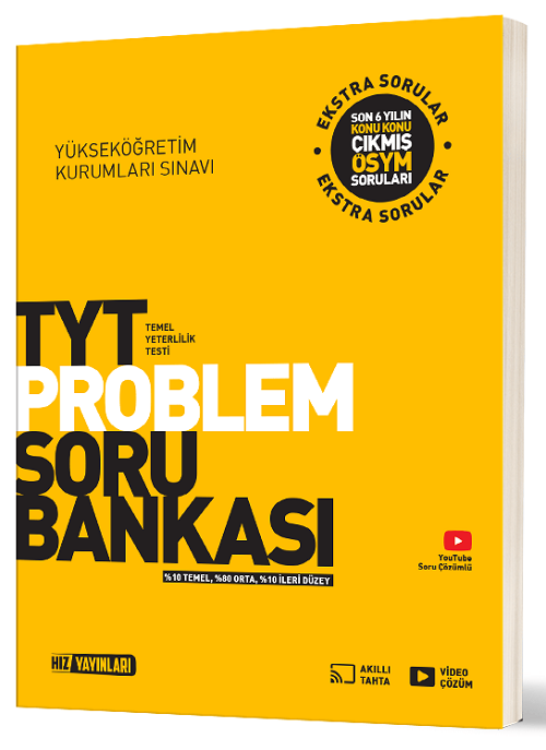 Hız Yayınları YKS TYT Problemler Soru Bankası Hız Yayınları