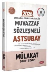 Data 2026 Jandarma Genel Komutanlığı Muvazzaf/Sözleşmeli Astsubay Mülakat Sınavına Hazırlık Kitabı Data Yayınları