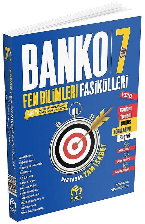 Model 7. Sınıf Fen Bilimleri Banko Maarif Modeli Fasikülleri Model Eğitim Yayınları
