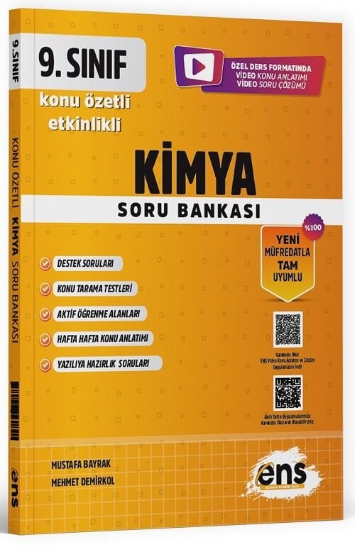 ENS Yayınları 9. Sınıf Kimya Etkinlikli Soru Bankası ENS Yayınları