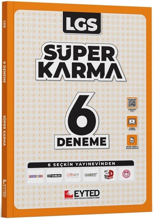 EYTED 8. Sınıf LGS Süper Karma 6 Deneme Çözümlü EYTED