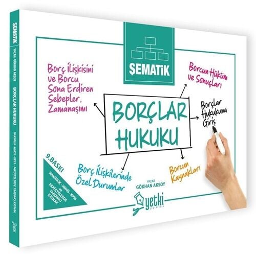 Yetki 2026 Şematik Borçlar Hukuku 9. Baskı - Gökhan Aksoy Yetki Yayıncılık
