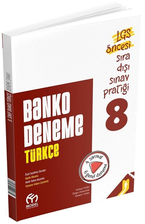Model 8. Sınıf Türkçe Banko 10 Deneme Çözümlü Model Eğitim Yayınları