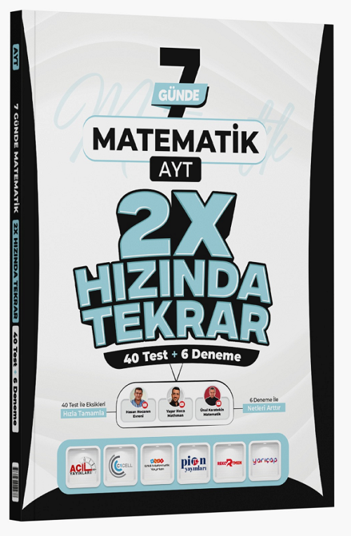 Ders Platosu YKS AYT Matematik 7 Günde 2x Hızında Tekrar Ders Platosu