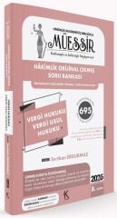 Kuram 2026 MÜESSİR Hakimlik Vergi Hukuku, Vergi Usul Hukuku Orijinal Çıkmış Soru Bankası Çözümlü 8. Baskı - Sertkan Erdurmaz Erdem Kuram Kitap
