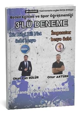 Bir Bilgi Bir Net ÖABT Beden Eğitimi 3 Deneme Çözümlü (Mor Kapak) - Okan Can Hülür Bir Bilgi Bir Net