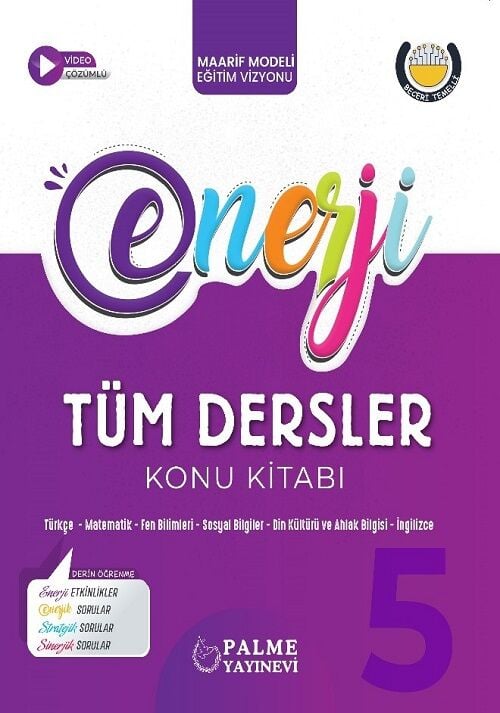 Palme 5. Sınıf Tüm Dersler Enerji Konu Kitabı Palme Yayınları