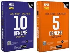 Pegem 2026 KPSS Genel Yetenek Genel Kültür 10+5 Deneme 2 li Set Pegem Akademi Yayınları