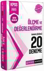 Pegem 2023 KPSS Eğitim Bilimleri Ölçme ve Değerlendirme 20 Deneme Çözümlü Pegem Akademi Yayınları