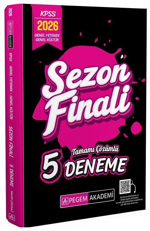 Pegem 2026 KPSS Genel Yetenek Genel Kültür Sezon Finali 5 Deneme Pegem Akademi Yayınları
