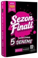 Pegem 2026 KPSS Genel Yetenek Genel Kültür Sezon Finali 5 Deneme Pegem Akademi Yayınları