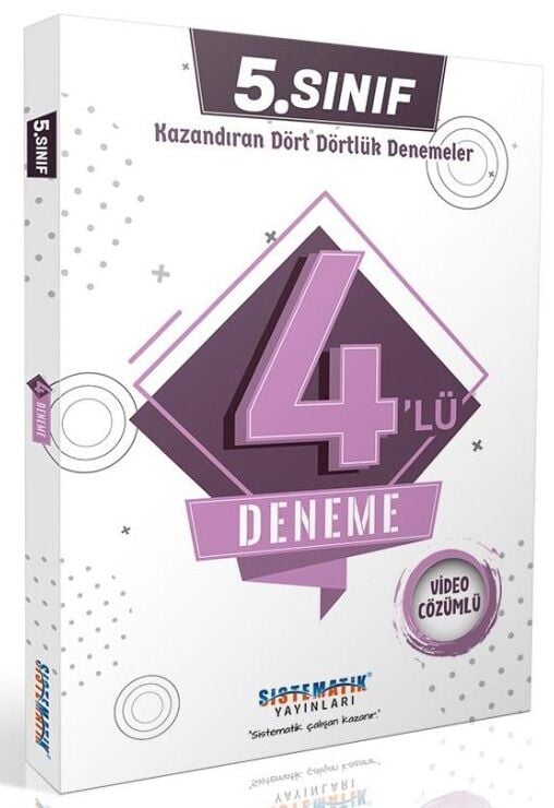 Sistematik 5. Sınıf Tüm Dersler 4 lü Deneme Çözümlü Sistematik Yayınları