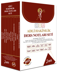 Yetki 2025 Adli Hakimlik ÇSA Ders Notları Seti Yetki Yayıncılık