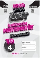 İndeks Akademi 2024 ÖABT TG-4 Türkiye Geneli Deneme İlköğretim Matematik Çözümlü İndeks Akademi Yayıncılık