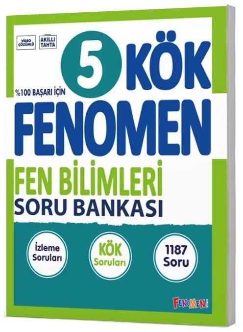 Fenomen Okul 5. Sınıf Fen Bilimleri KÖK Soru Bankası Çözümlü Fenomen Okul Yayınları