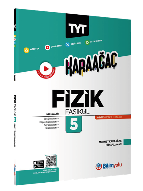 Bilim Yolu YKS TYT Fizik Fasikül-5 Dalgalar Karaağaç Konu Özetli Soru Bankası Bilim Yolu Yayınları