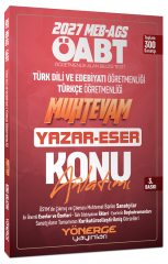 Yönerge 2027 ÖABT MEB-AGS Türkçe-Türk Dili Edebiyatı Muhtevam Yazar Eser Konu Anlatımı Yönerge Yayınları