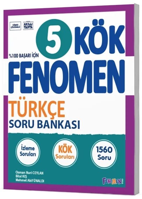Fenomen Okul 5. Sınıf Türkçe KÖK Soru Bankası Çözümlü Fenomen Okul Yayınları