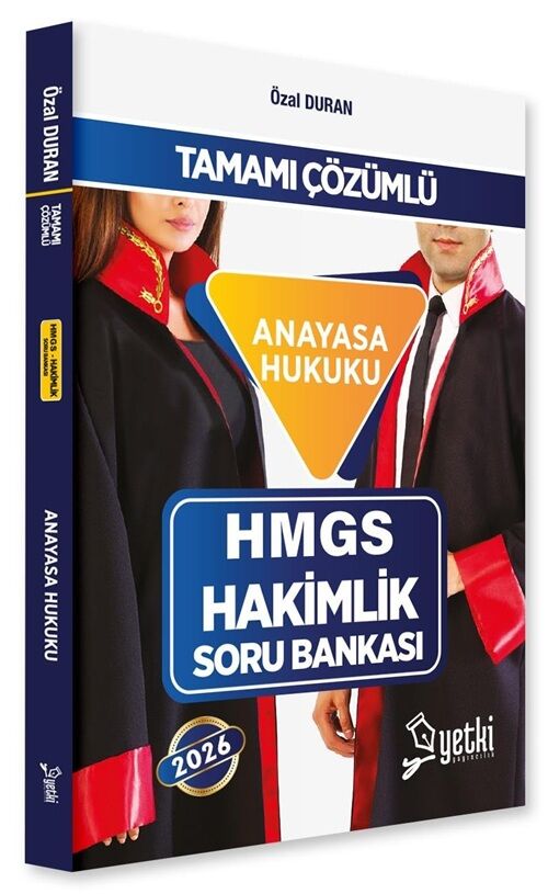 Yetki 2026 HMGS Hakimlik Anayasa Hukuku Soru Bankası - Özal Duran Yetki Yayınları