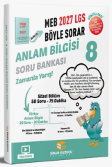 Sinan Kuzucu 2027 8. Sınıf LGS Anlam Bilgisi Soru Bankası Çözümlü Sinan Kuzucu Yayınları