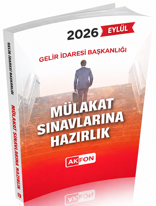 Akfon 2026 GİB Gelir İdaresi Başkanlığı Mülakat Sınavlarına Hazırlık Kitabı Akfon Yayınları