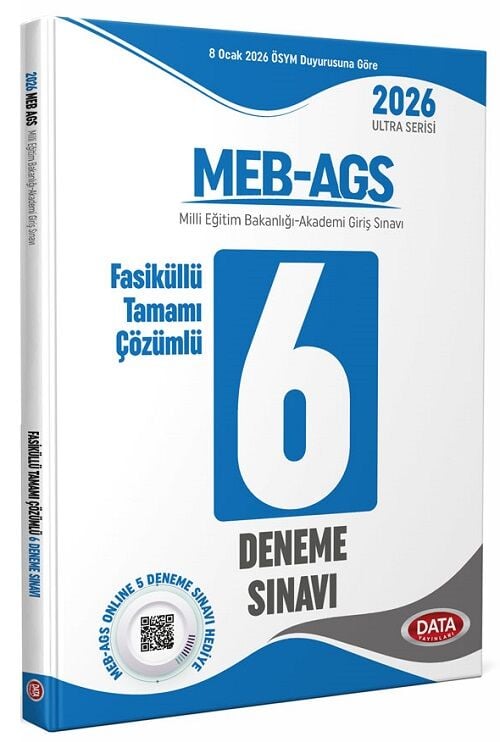 YENİ AGS - Data 2026 MEB-AGS Tüm Dersler 6 Deneme Fasikül Çözümlü Ultra Serisi Data Yayınları
