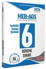 YENİ AGS - Data 2026 MEB-AGS Tüm Dersler 6 Deneme Fasikül Çözümlü Ultra Serisi Data Yayınları