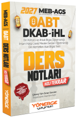 Yönerge 2027 ÖABT MEB-AGS DKAB Din Kültürü ve Ahlak Bilgisi Ders Notları Yönerge Yayınları