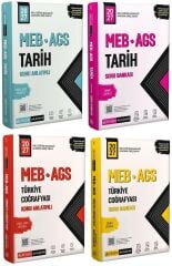 Pegem 2027 MEB-AGS Tarih + Coğrafya Konu + Soru Bankası 4 lü Set Pegem Akademi Yayınları