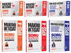 İndeks Akademi 2027 KPSS A Grubu Mikro + Makro + İktisat Son Beşli Video Ders Notları + Soru Bankası 6 lı Set İndeks Akademi Yayıncılık