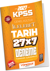 Yönerge 2027 KPSS Tarih İLELEBET 27x7 Deneme Çözümlü Yönerge Yayınları