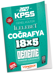 Yönerge 2027 KPSS Coğrafya İLELEBET 18x5 Deneme Çözümlü Yönerge Yayınları