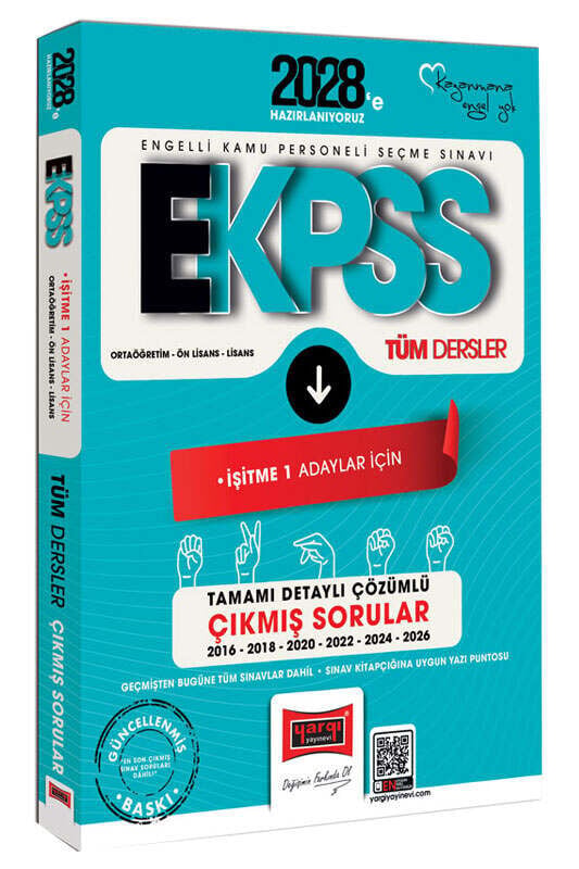 Yargı 2028 EKPSS İşitme-1 Çıkmış Sorular Son 10 Yıl Çözümlü Yargı Yayınları