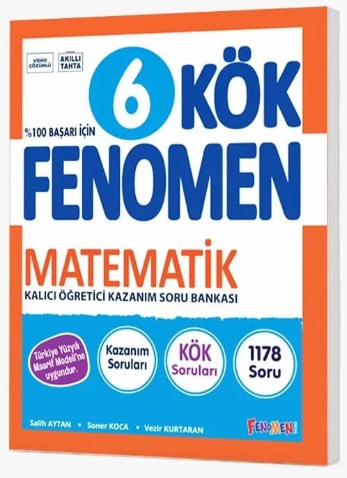 Fenomen Okul 6. Sınıf Matematik KÖK Maarif Modeli Soru Bankası Çözümlü Fenomen Okul Yayınları