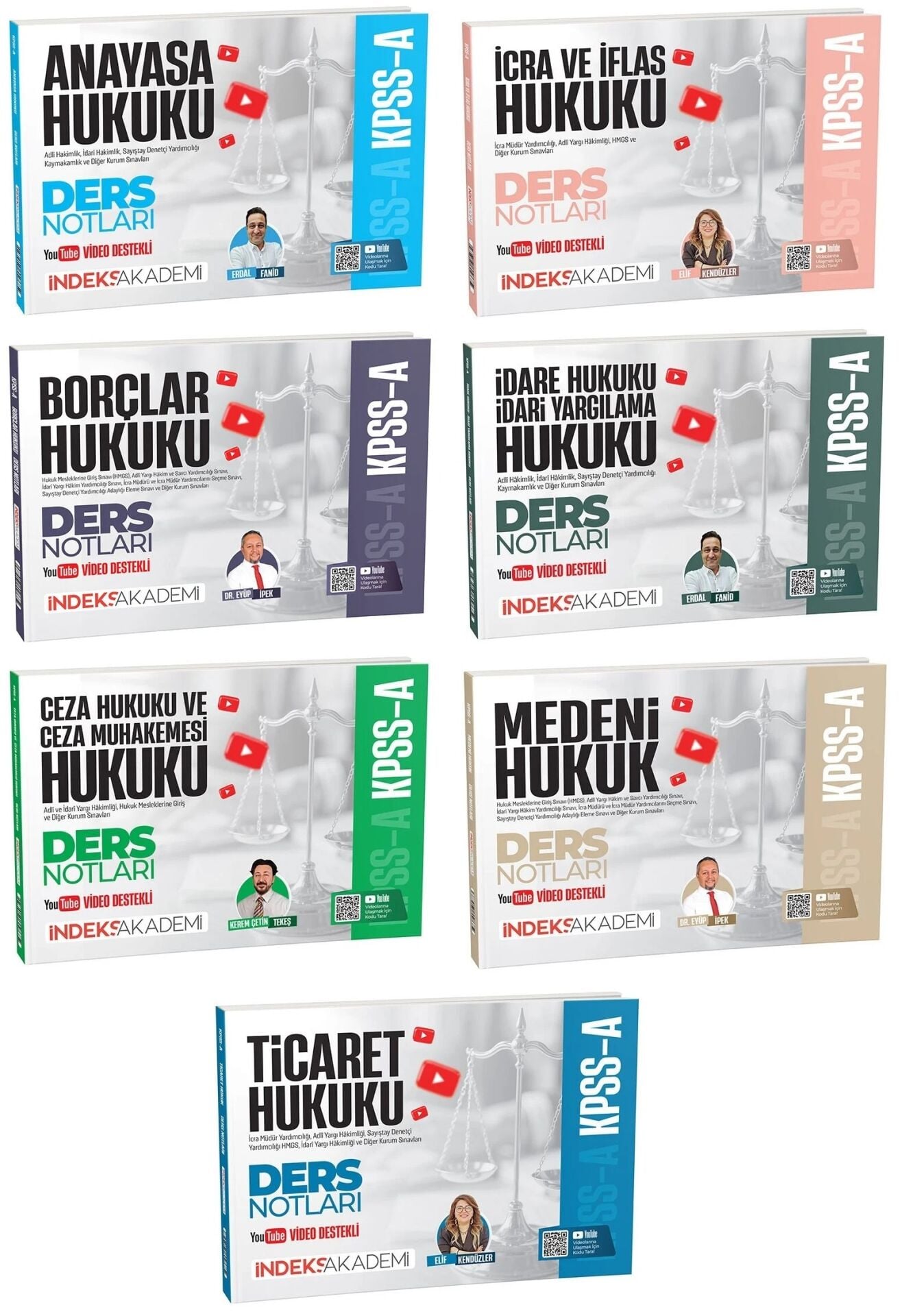 İndeks Akademi 2027 KPSS A Grubu Hukuk Video Ders Notları 7 li Set İndeks Akademi Yayıncılık