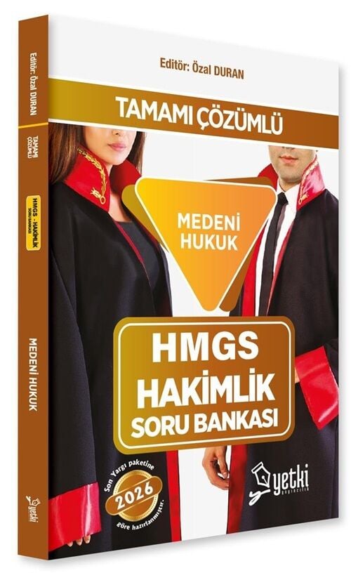 Yetki 2026 HMGS Hakimlik Medeni Hukuk Soru Bankası - Özal Duran Yetki Yayıncılık