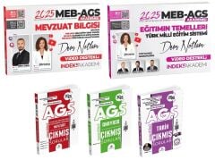 İndeks + Dizgi 2025 MEB-AGS Akademisi Eğitimin Temelleri + Mevzuat Bilgisi Ders Notları + Tarih + Anayasa Çıkmış Sorular 5 li Set - Zeynep Salman İçli, Emrah Vahap Özkaraca İndeks Akademi + Dizgi Kitap Yayıncılık