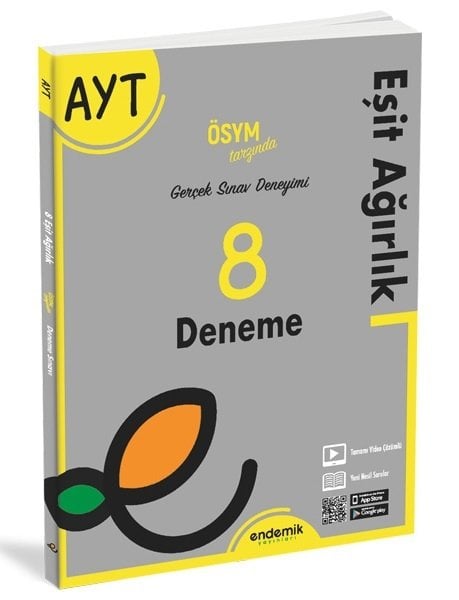 Endemik YKS AYT Eşit Ağırlık 8 Deneme Endemik Yayınları