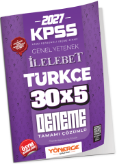 Yönerge 2027 KPSS Türkçe İLELEBET 30x5 Deneme Çözümlü Yönerge Yayınları