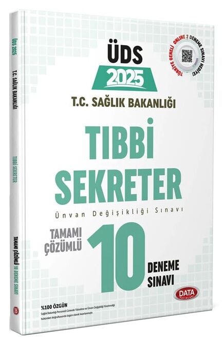 Data 2025 GYS ÜDS Sağlık Bakanlığı Tıbbi Sekreter 10 Deneme Çözümlü Ünvan Değişikliği Data Yayınları